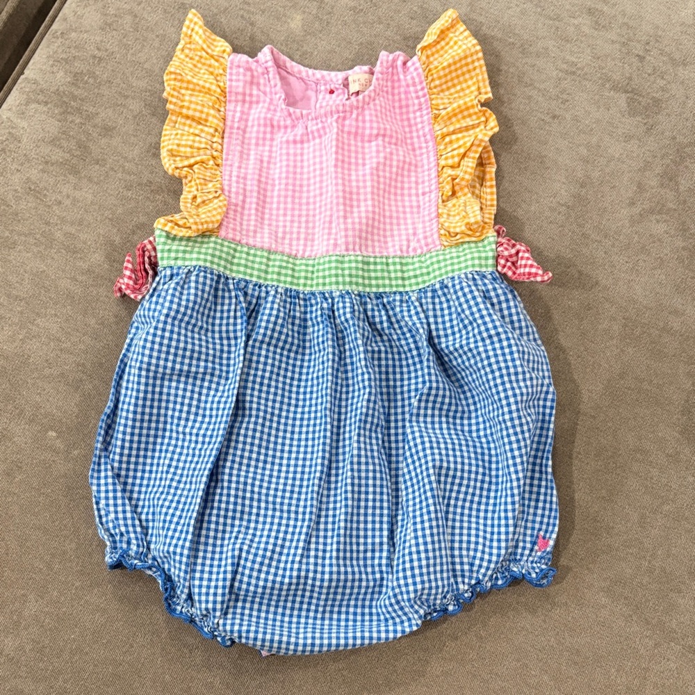 Colorful Gingham Baby Bubble
